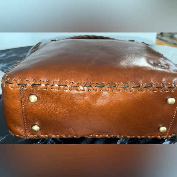 PATRICIA NASH Handbag Rosalia Leather Shoulder Bag Cognac AUTHENTIC NWT - Picture 13 of 15